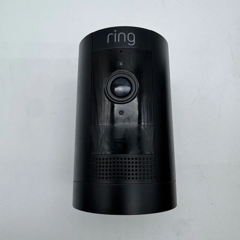 Ring Stick Up Cam Battery Plug-In 3rd Gen Black HD Security Camera w/ Power Cord
